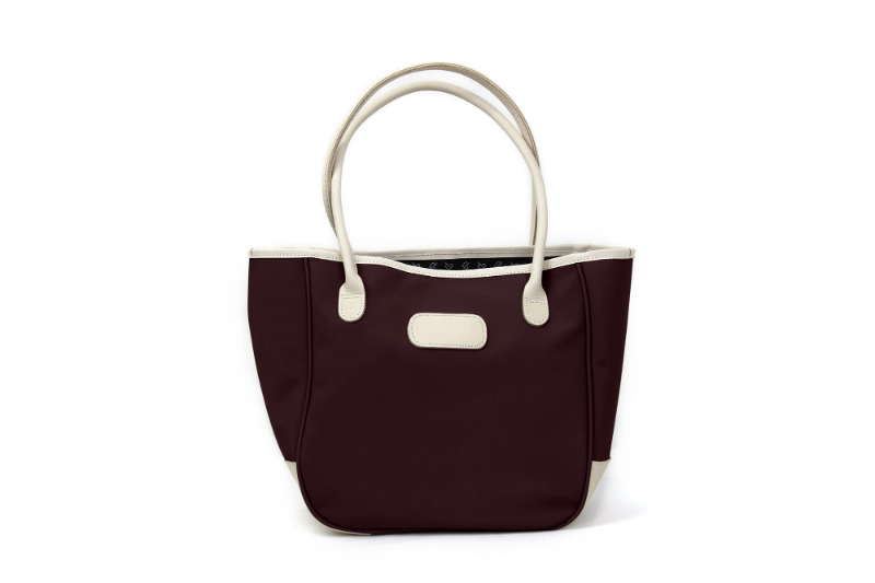 Medium Holiday Tote (Order in any color!) Totes Jon Hart Burgundy Coated Canvas  