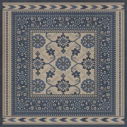 Vinyl Floor Mat - Persian Bazaar/Balouch/Ganjul Rectangle spicher and co Square: 36x36  