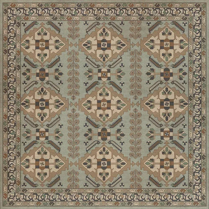 Vinyl Floor Mat - Persian Bazaar/Hamadan/Sadiq Rectangle spicher and co Square: 60x60  