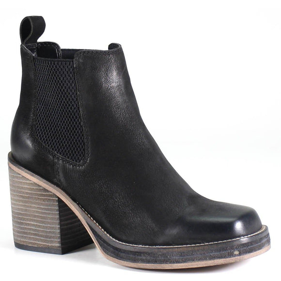 Ser Eeta Black Leather Ankle Boots