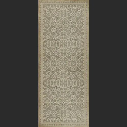 Vinyl Floor Mat - Pattern 21 the White Rabbit Rectangle spicher and co Runner: 36x90  