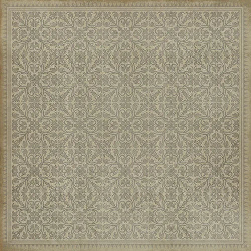 Vinyl Floor Mat - Pattern 21 the White Rabbit Rectangle spicher and co Square: 48x48  