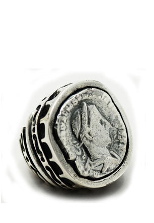 Roman Coin Ring Rings Dian Malouf All Silver 5 (Allow 6-8 weeks) 
