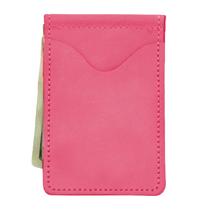 McClip (Order in any color!) Card Holders Jon Hart Hot Pink Leather  