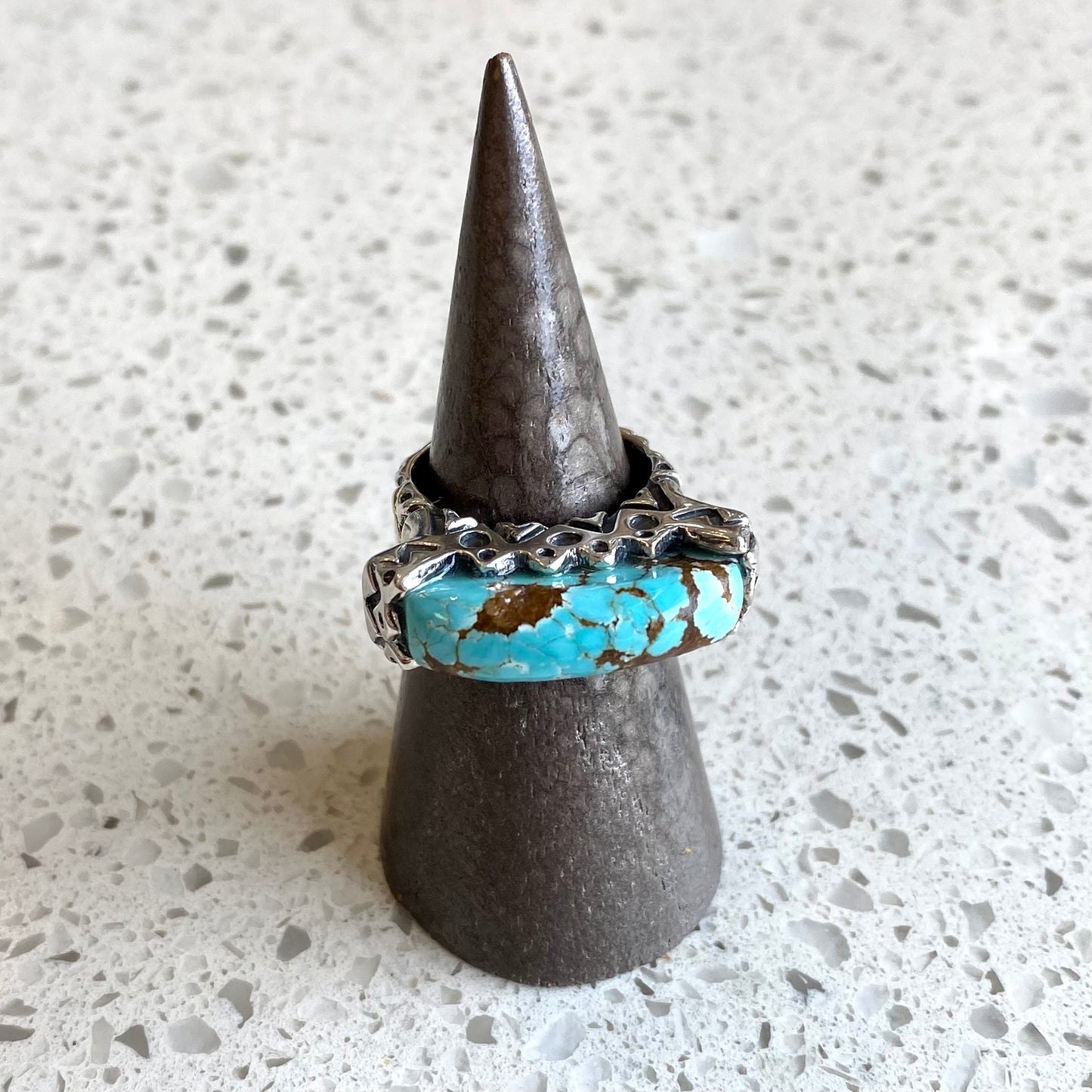African Zigzag Ring with Stone Rings Dian Malouf   