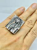Rectangle Guadalupe Ring