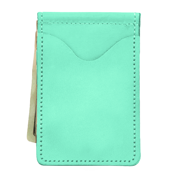 McClip (Order in any color!) Card Holders Jon Hart Pistachio Leather  