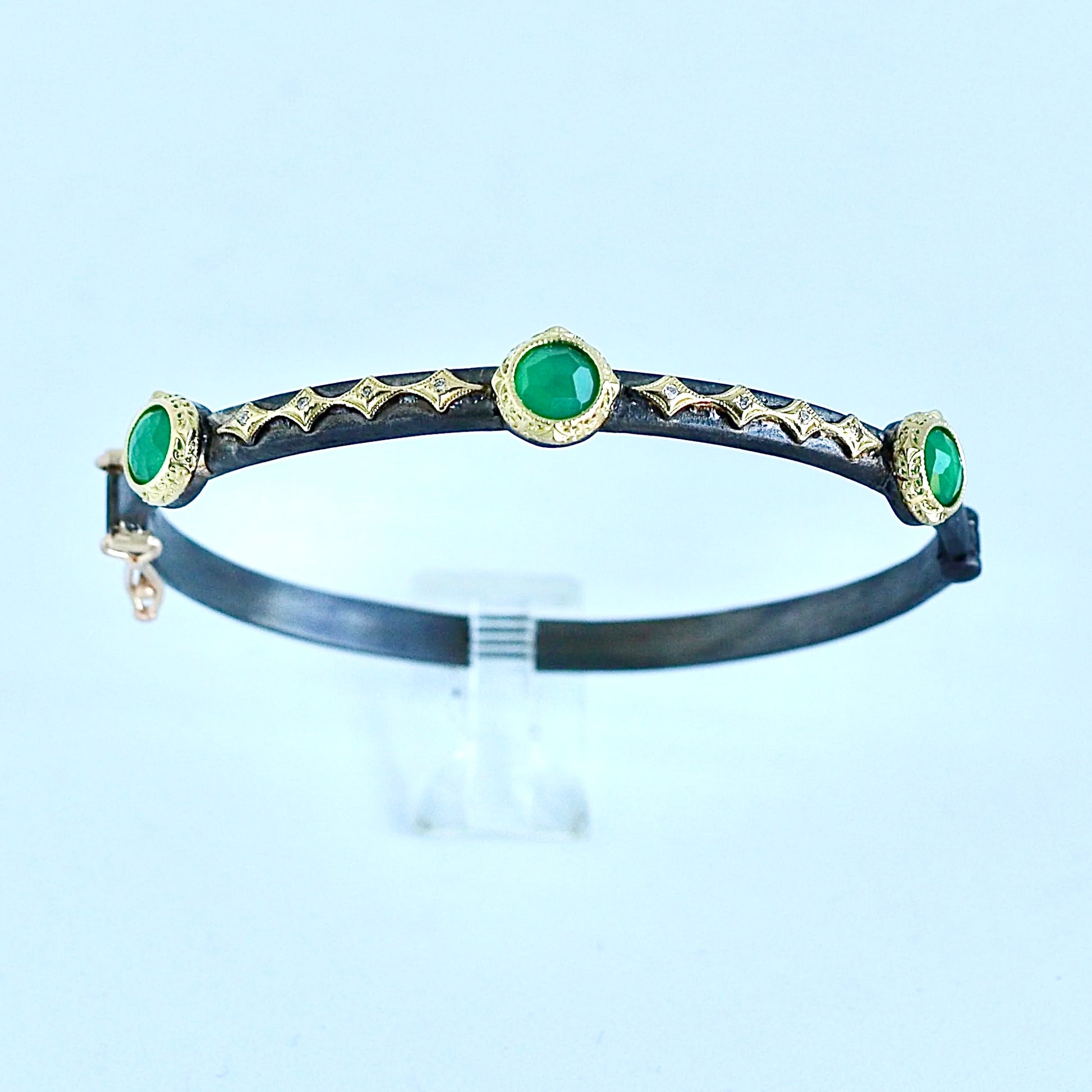 Green Onyx Crivelli Huggie Bracelet Bracelets Armenta   
