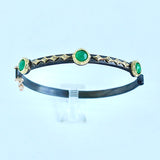 Green Onyx Crivelli Huggie Bracelet