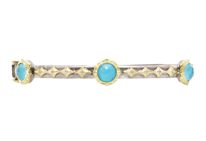 Turquoise Crivelli Bangle Bracelet Bracelets Armenta   