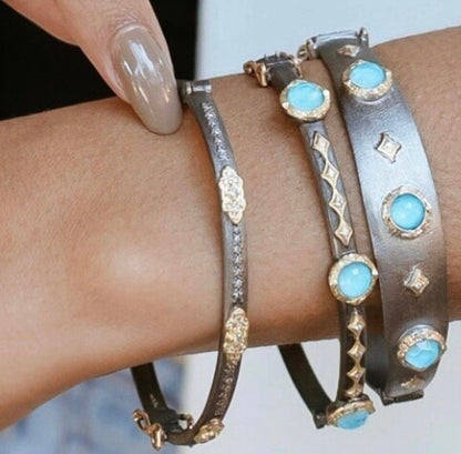 Turquoise Crivelli Huggie Bracelet Bracelets Armenta   