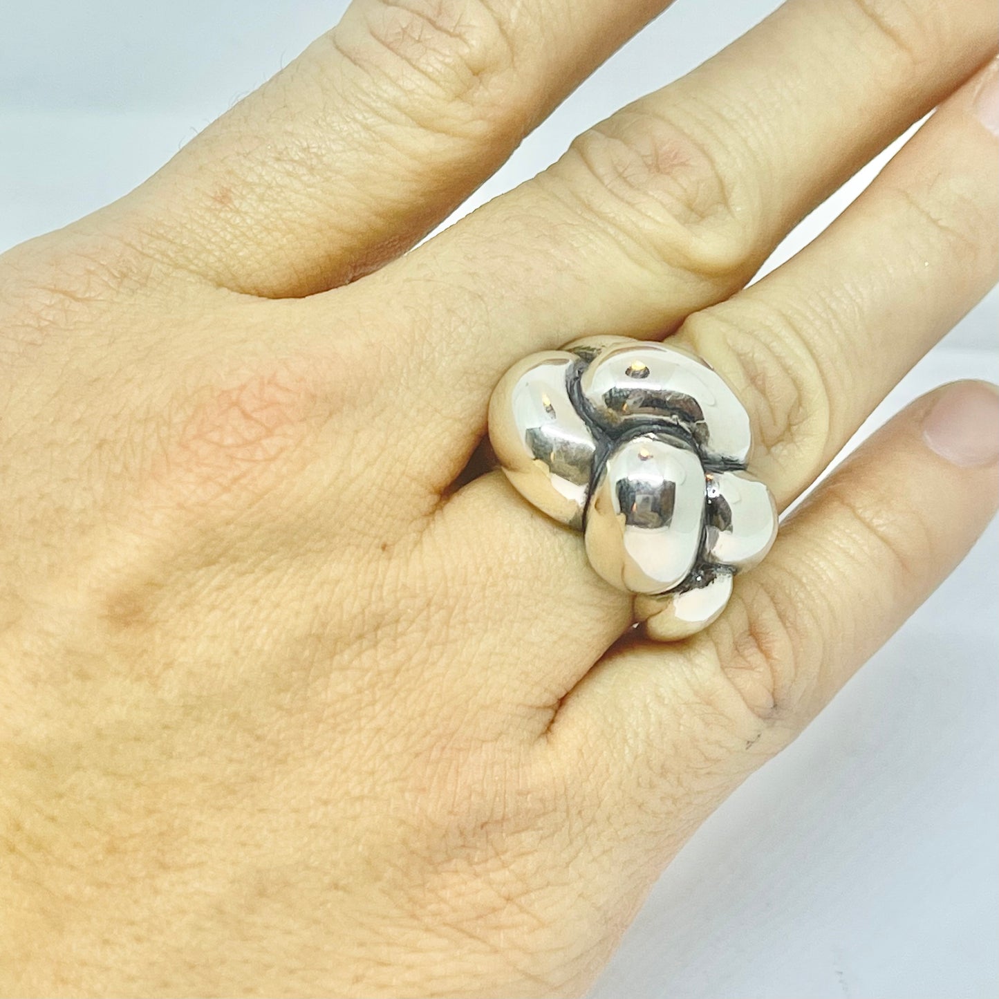Silver Braided Ring Rings Dian Malouf   