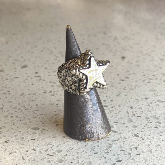 All Silver Star Ring