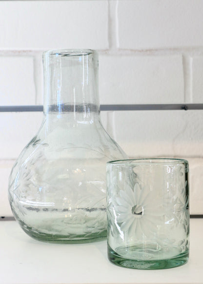Mexico Condessa Bedside Glass Vase - Clear Bedside Vases Rose Ann Hall Designs   