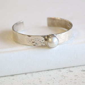 10MM Freshwater Pearl Sterling Cuff