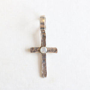 Small Cross with Pearl Pendant