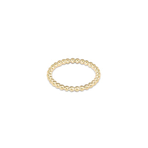 2mm Classic Gold Bead Ring