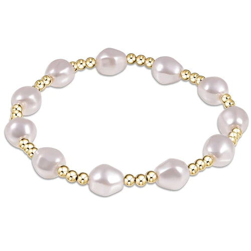 Admire Gold 3MM Bead Bracelet - Pearl Bracelets Enewton   