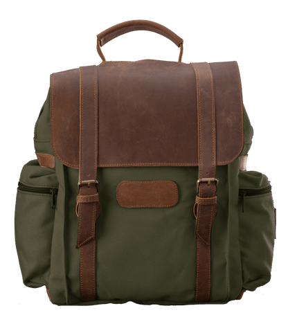 JH Scout Backpack (Order in any color!) Backpacks Jon Hart Olive Cotton Canvas  