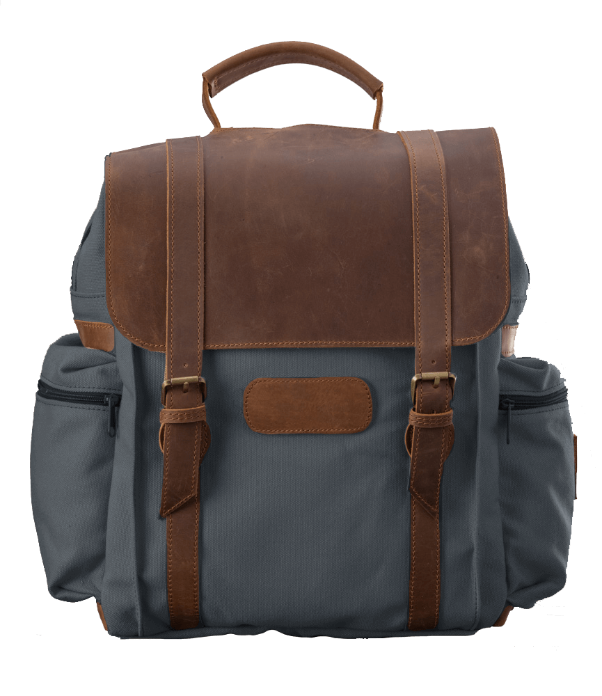 JH Scout Backpack (Order in any color!) Backpacks Jon Hart Smoke Cotton Canvas  