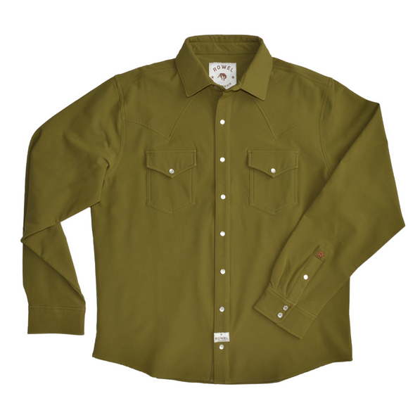 Olive Tech Fleece Western Jacket