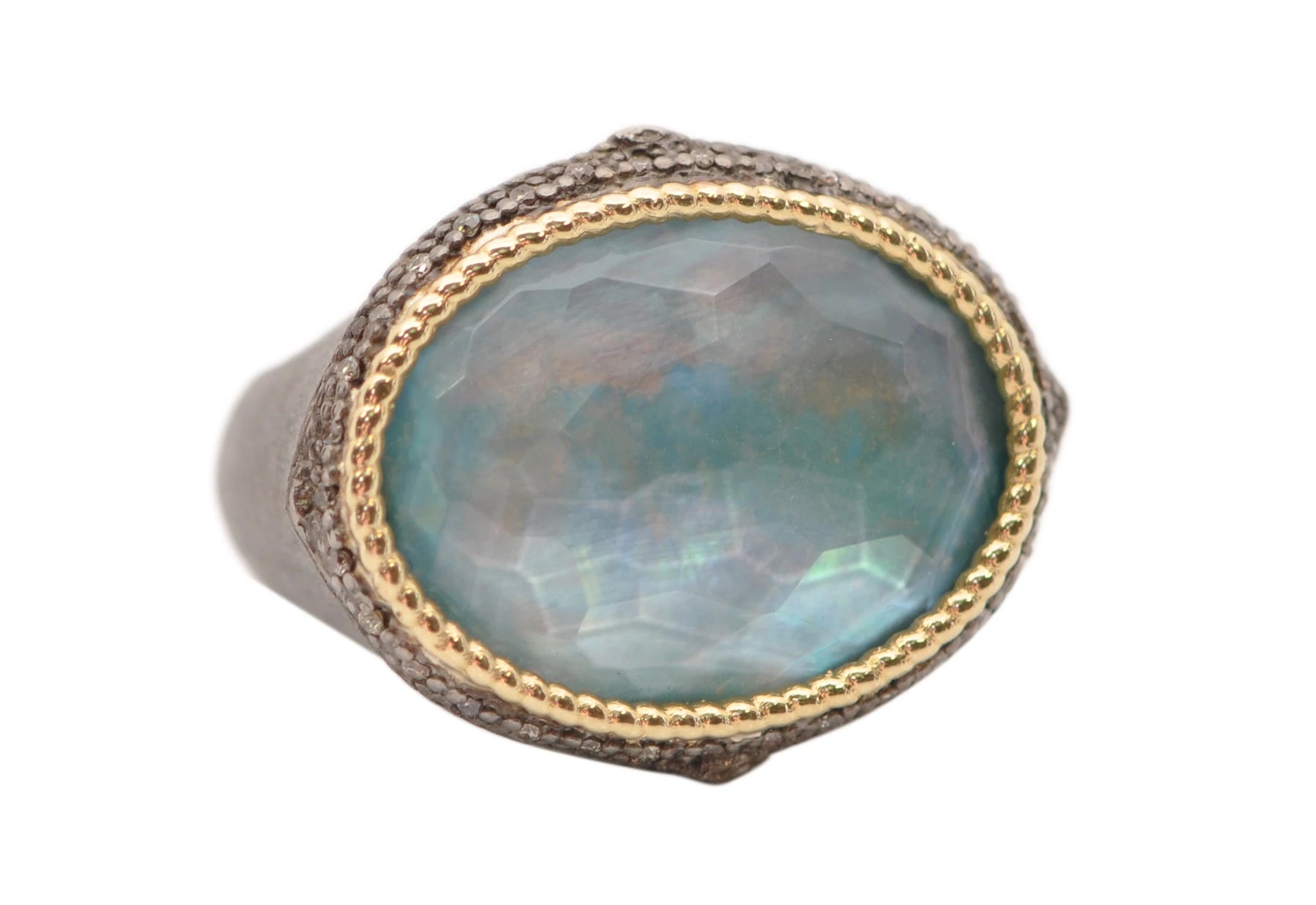 Peruvian Opal Ring Rings Armenta   