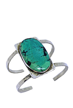 Large Oval Turquoise Cuff Cuffs Richard Schmidt   