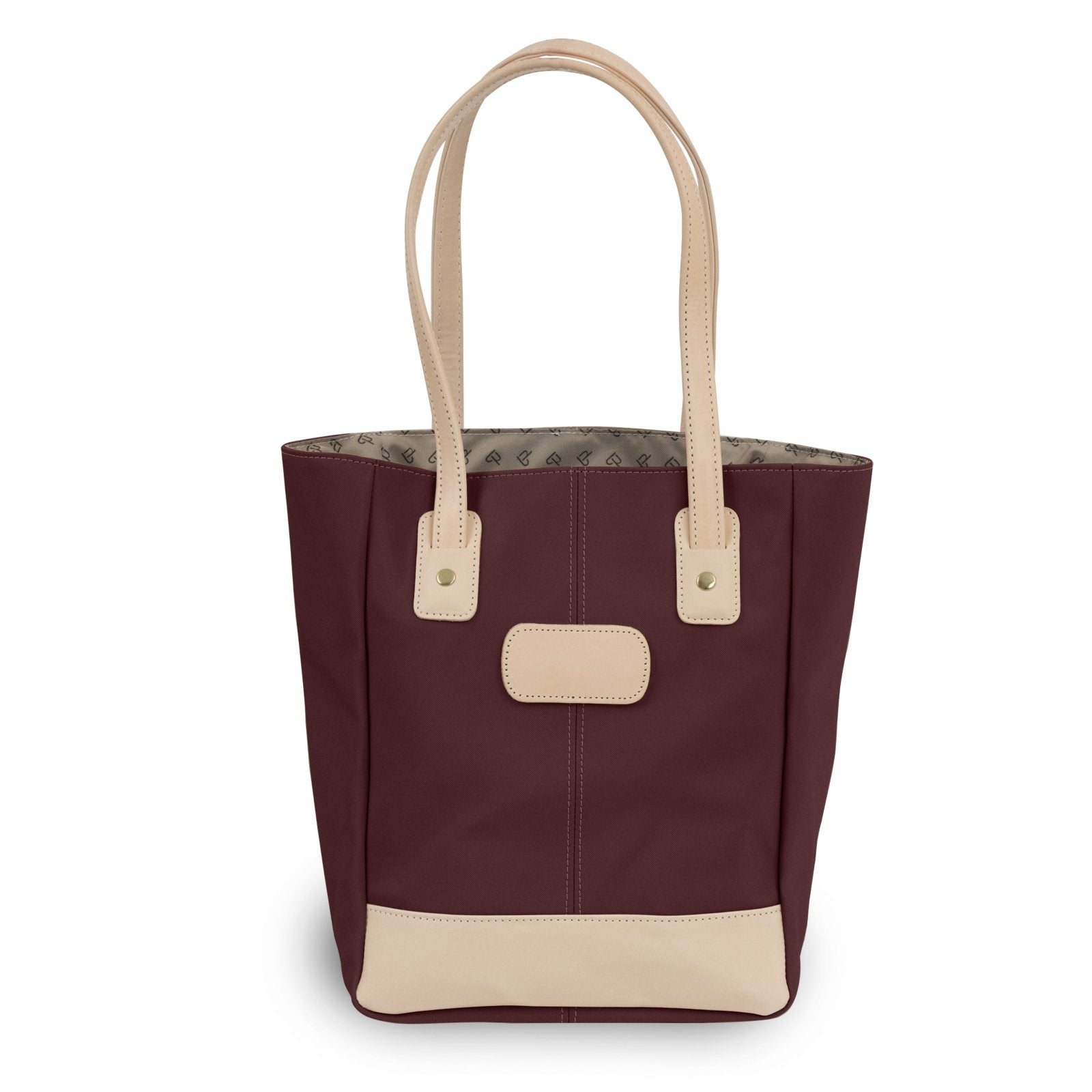 Alamo Heights Tote (Order in any color!) Totes Jon Hart Burgundy Coated Canvas  