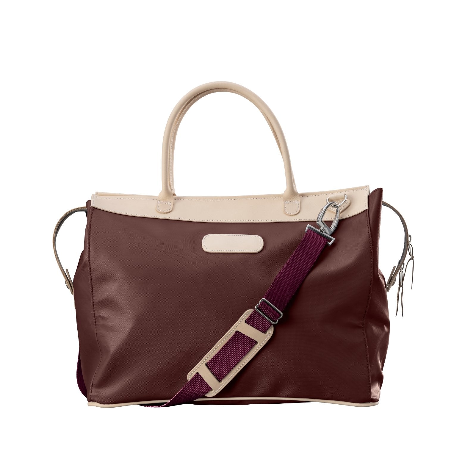 Burleson Bag (Order in any color!) Travel Bags Jon Hart Burgundy Coated Canvas  