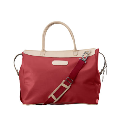 Burleson Bag (Order in any color!) Travel Bags Jon Hart Red Coated Canvas  