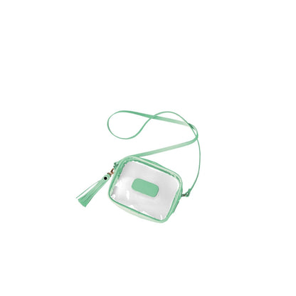 Clear Lola (Order in any color!) Crossbodies Jon Hart Pistachio Leather  