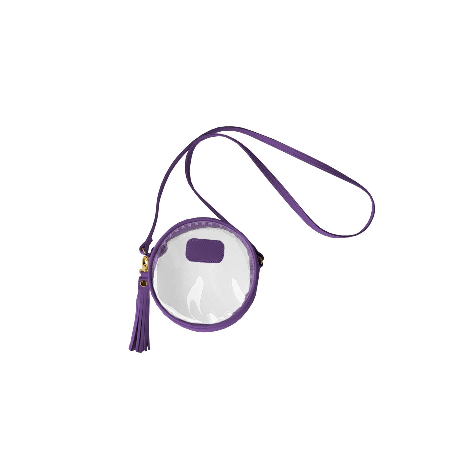 Clear Luna (Order in any color!) Crossbodies Jon Hart Plum Leather  