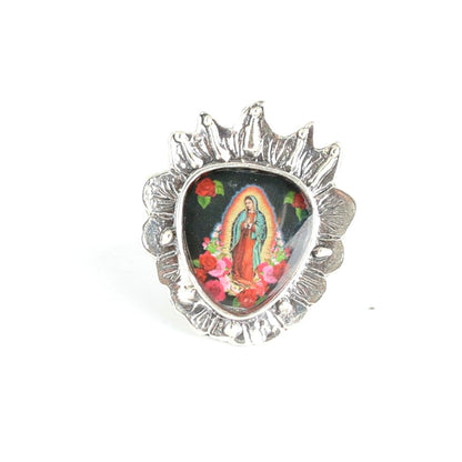 Our Lady of Guadalupe Sacred Heart Ring Rings Shoofly   