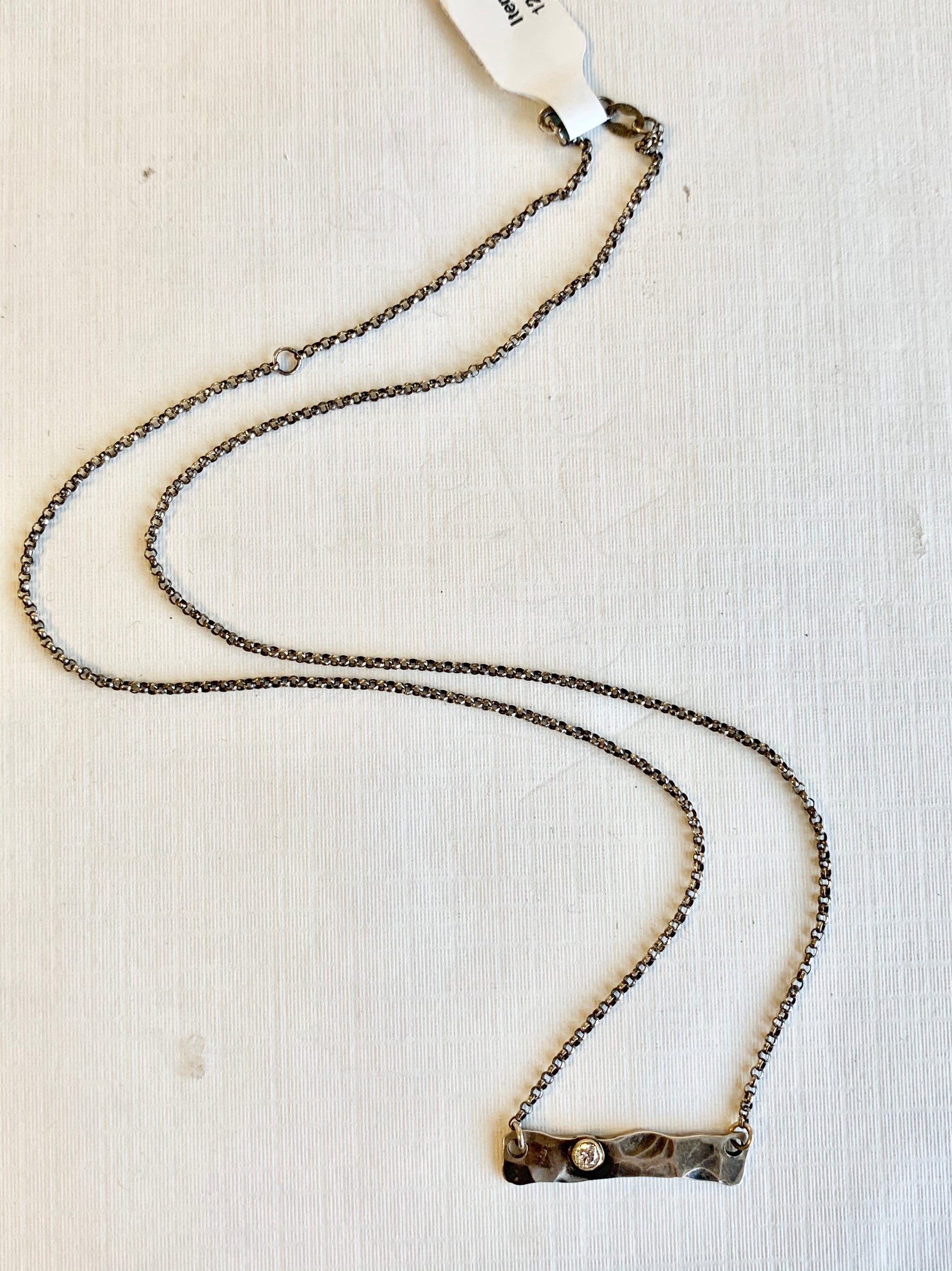 18” Diamond Bar Necklace Necklaces Richard Schmidt   