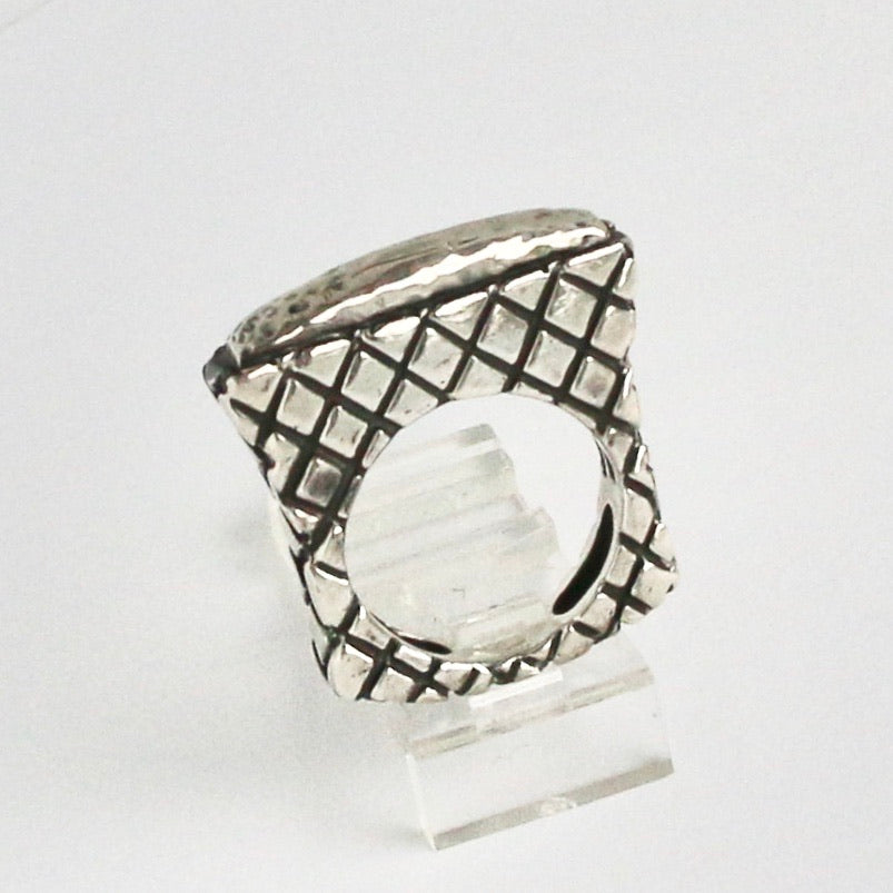 Thin Hammered Stack Ring Rings Dian Malouf   