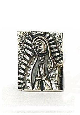 Rectangle Guadalupe Ring Rings Dian Malouf All Silver 5 (Allow 6-8 Weeks) 