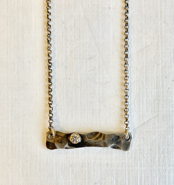 18” Diamond Bar Necklace