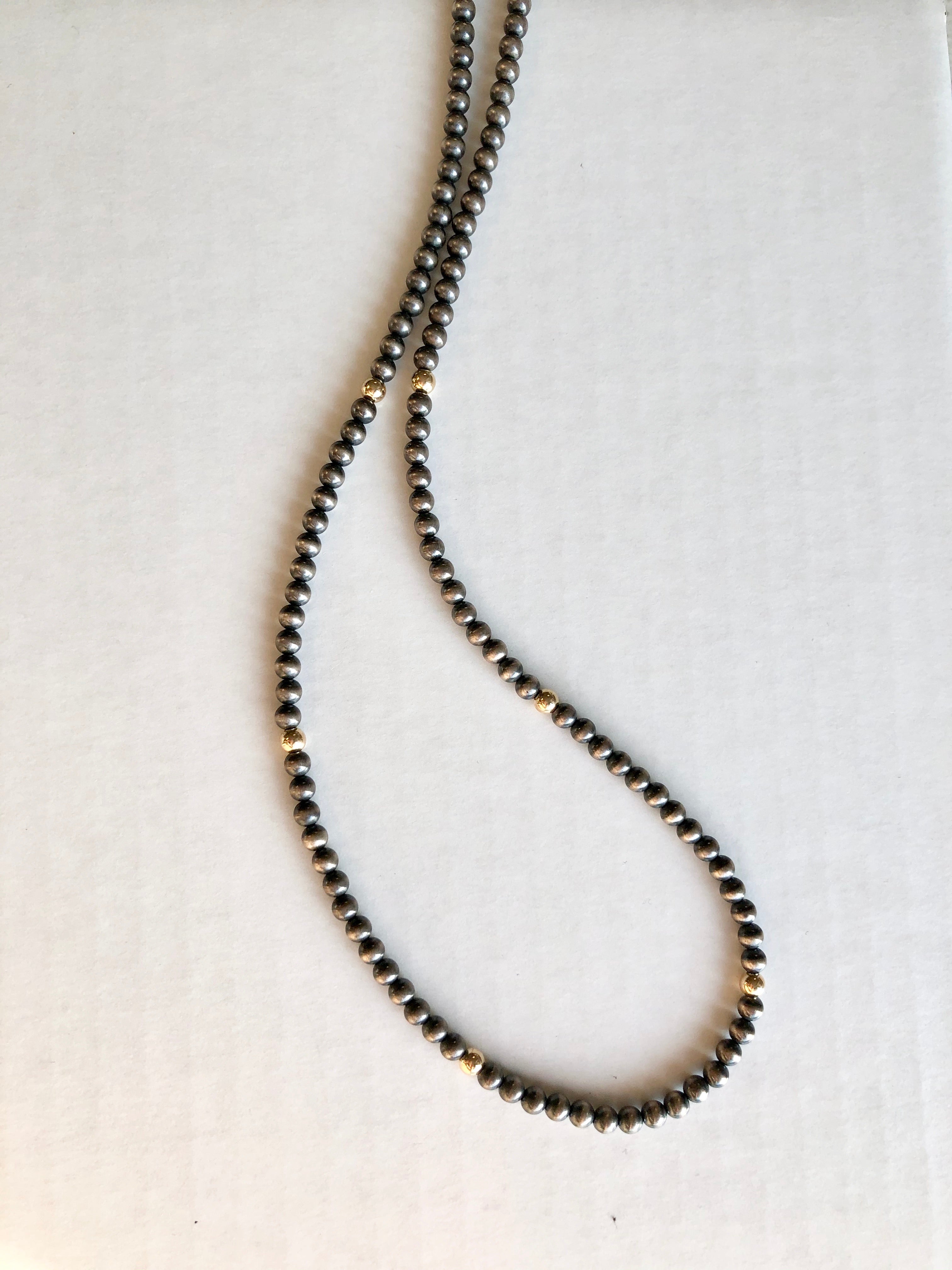 Vintage Gold Bead Necklace at 1stDibs | vintage 14k gold bead necklace,  vintage beaded necklace, vintage gold beads