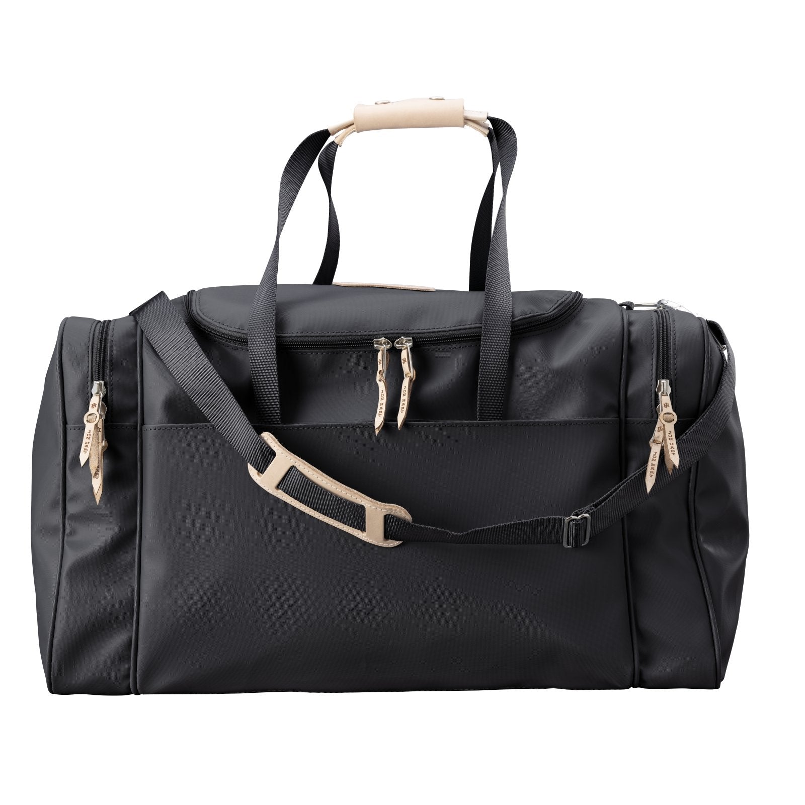 Large Square Duffel (Order in any color!) Duffel Bags Jon Hart Black Coated Canvas  