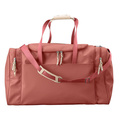 Large Square Duffel (Order in any color!) Duffel Bags Jon Hart Coral Coated Canvas  