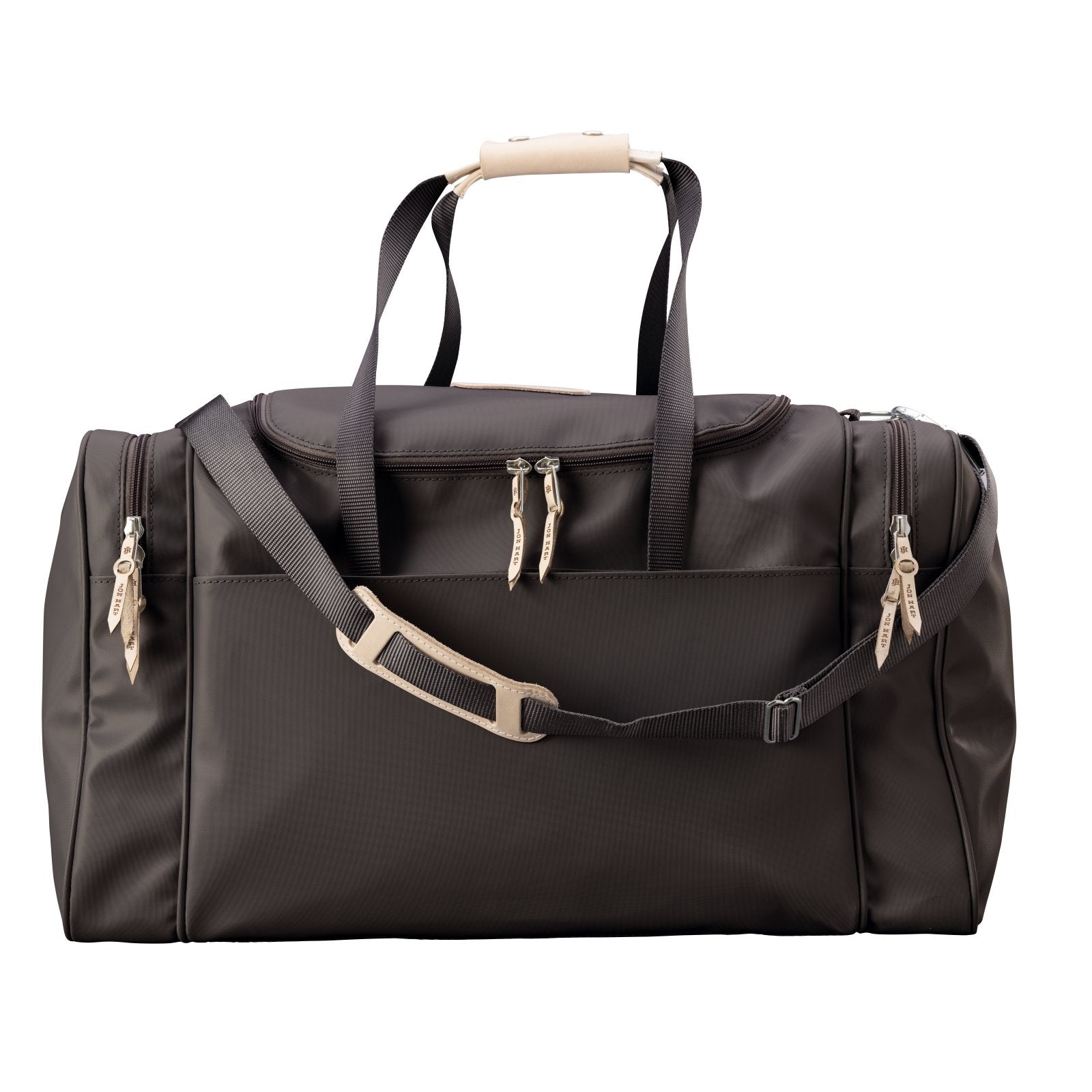 Large Square Duffel (Order in any color!) Duffel Bags Jon Hart Espresso Coated Canvas  