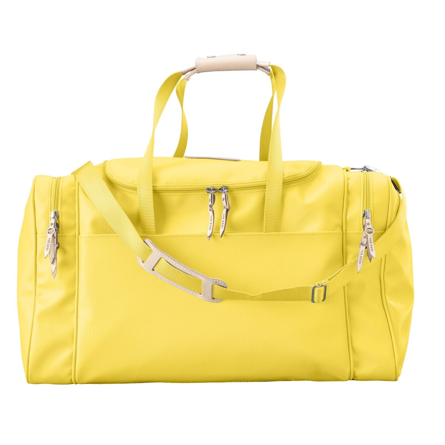 Large Square Duffel (Order in any color!) Duffel Bags Jon Hart Lemon Coated Canvas  