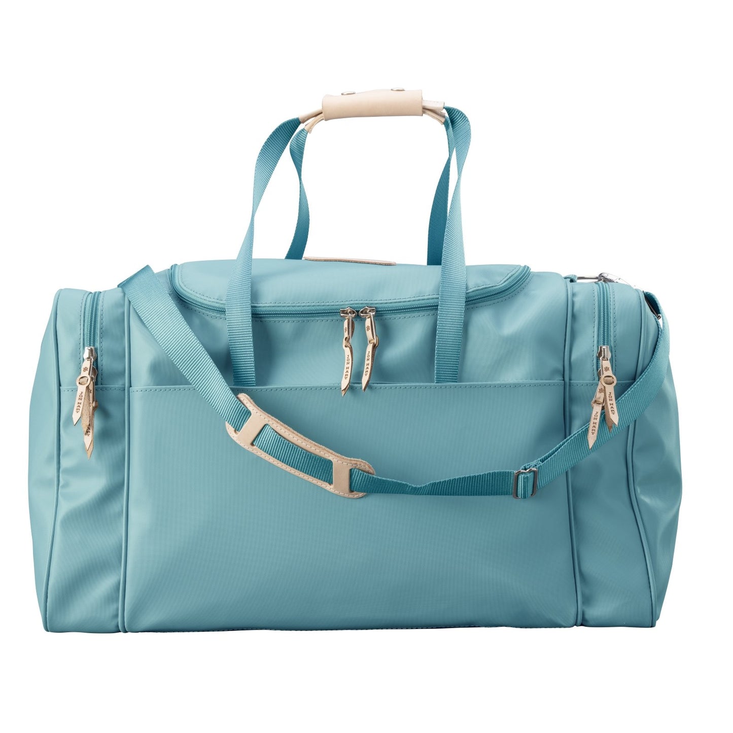Large Square Duffel (Order in any color!) Duffel Bags Jon Hart Ocean Blue Coated Canvas  