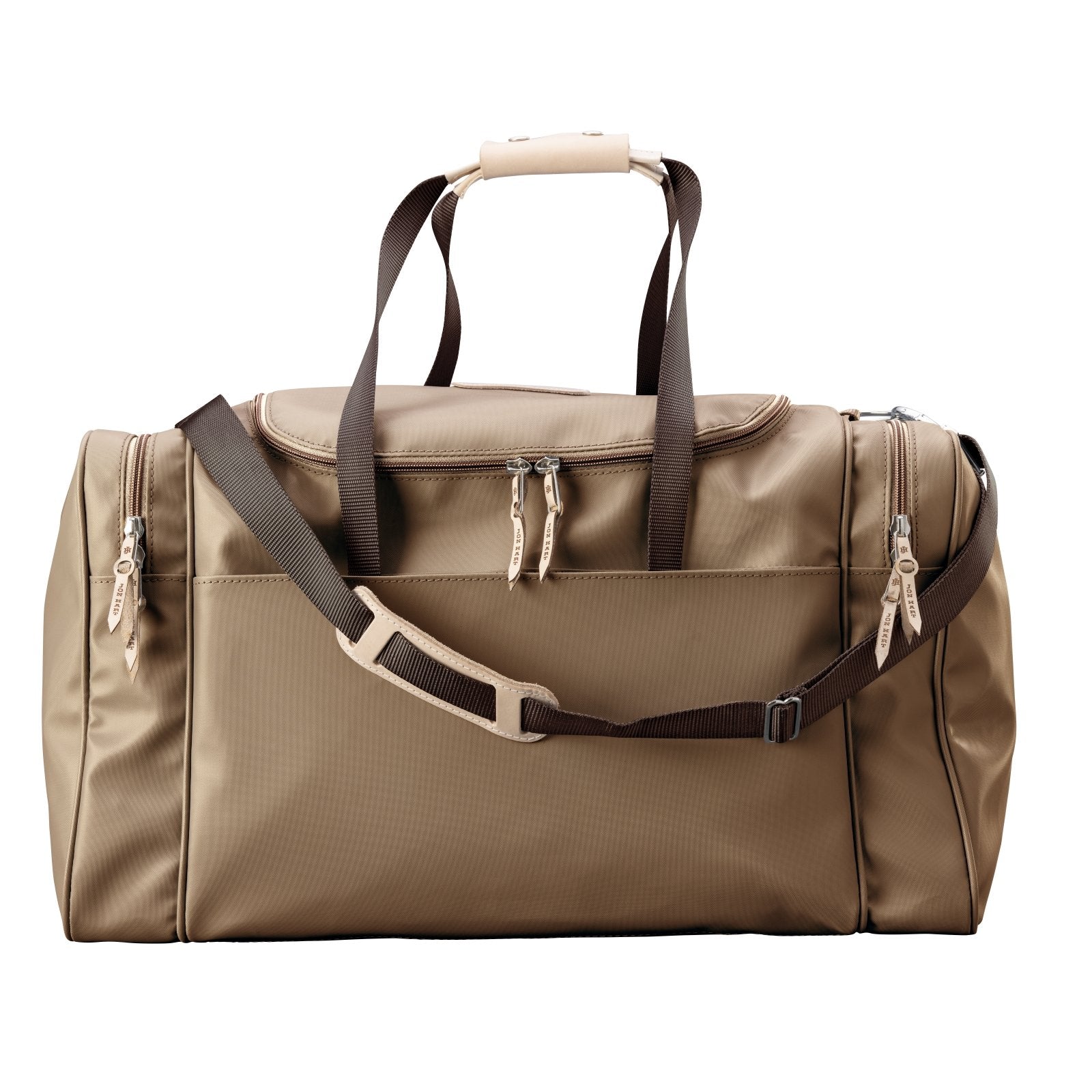 Large Square Duffel (Order in any color!) Duffel Bags Jon Hart Saddle Coated Canvas  