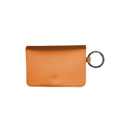 Leather ID Wallet (Order in any color!) Wallets Jon Hart Orange Leather  