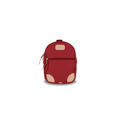 Mini Backpack (Order in any color!) Backpacks Jon Hart Red Coated Canvas  