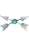 Crossed Arrows with Turquoise Necklace