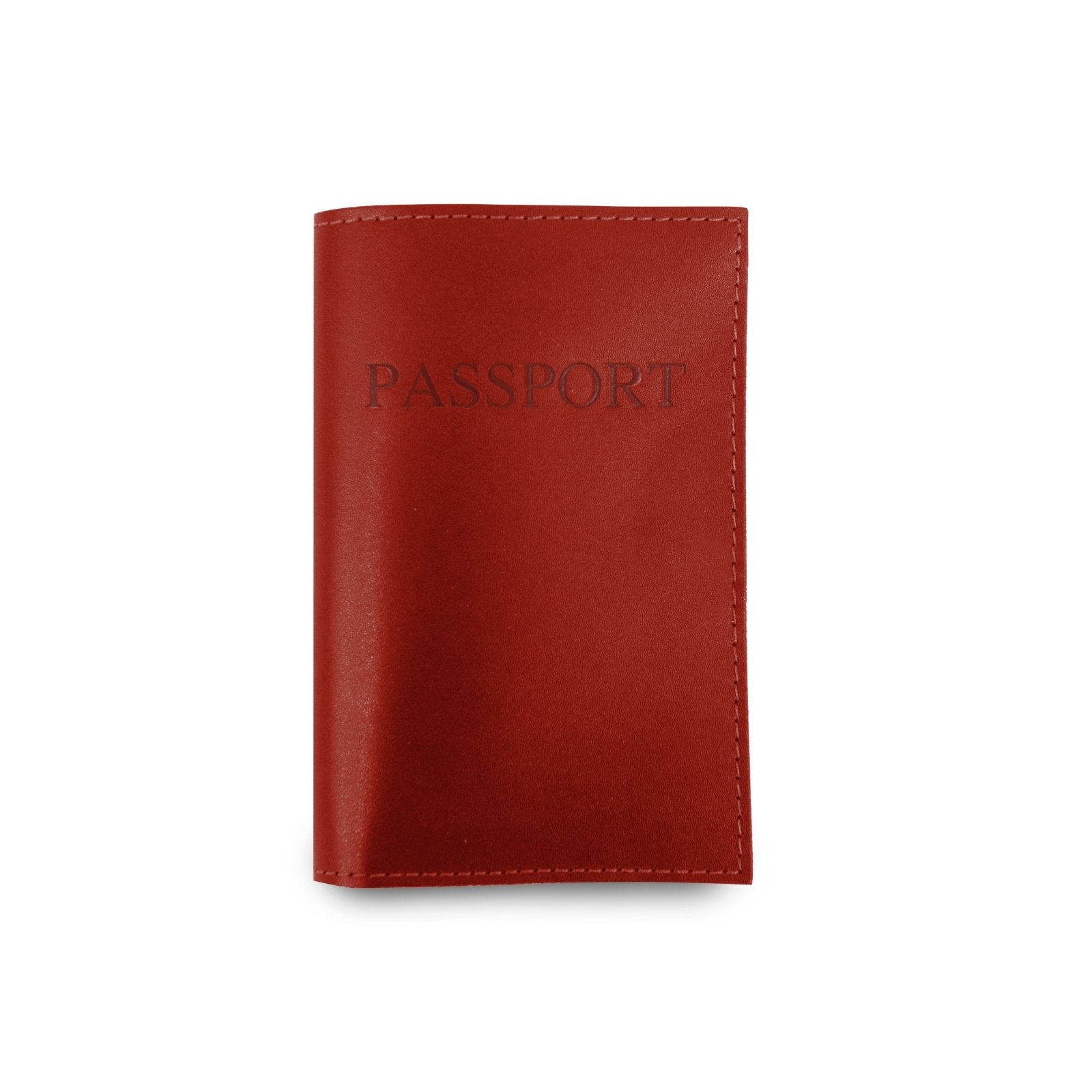 Passport Cover (Order in any color!) Card Holders Jon Hart Cherry Leather  