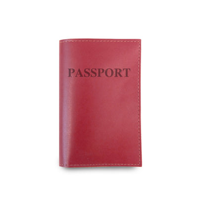 Passport Cover (Order in any color!) Card Holders Jon Hart Hot Pink Leather  