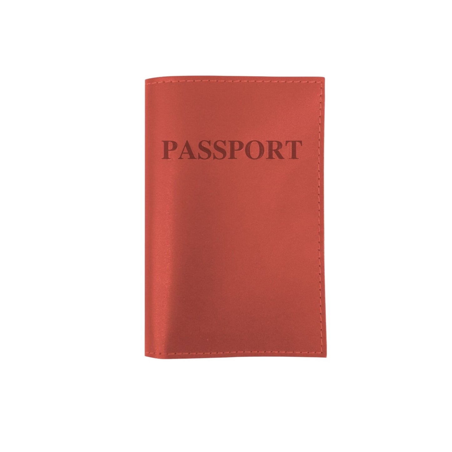 Passport Cover (Order in any color!) Card Holders Jon Hart Salmon Leather  